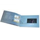Video carta fatta a mano dell'opuscolo dell'affissione a cristalli liquidi HD 2GB della multi pagina a 7 pollici della cartella nella video per il regalo di affari