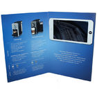 Video progettazione su ordinazione LCD a 7 pollici di modo della cartolina d'auguri con la cornice di carta di A5 Digital