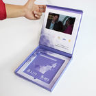 Cartella delle cartoline d'auguri della video cartella dello schermo dell'affissione a cristalli liquidi video nel colore dell'opuscolo CMYK 4 della stampa