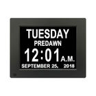 La video lampadina LCD USB dello schermo di Hd dell'orologio di giorno dell'opuscolo del calendario a 8 pollici di Digital sonnecchia