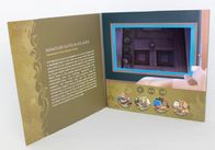 Video carta dell'opuscolo dei moduli LCD ricaricabili per l'apertura del Veremonies, stampa a colori 4