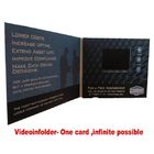 Cartolina di conversazione di TFT della porta USB elegante video per l'affare, dimensione su misura