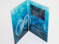 cartolina d'auguri fatta a mano dell'affissione a cristalli liquidi della pagina multi- su ordinazione video per esposizione giusta