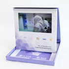 Contenitore di regalo del pacchetto di video dell'opuscolo della copertina dura video di affari stampa su ordinazione LCD a 7 pollici del regalo