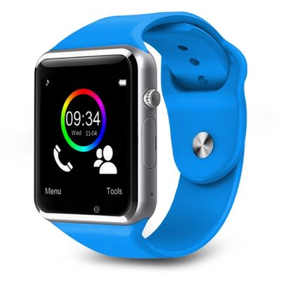 Tempo del mondo dell'orologio del braccialetto di Bluetooth del touch screen A1 con la macchina fotografica di 0.3M
