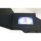 Libro di cuoio reale del video schermo LCD a 10,1 pollici dell'opuscolo dell'unità di elaborazione VIF video con le coperture di cuoio