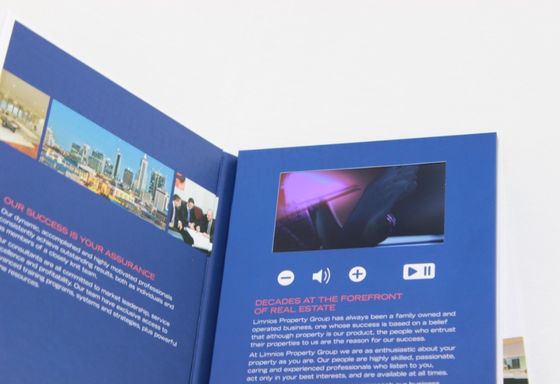 Video carta dell'invito di VIF di video pubblicità fatta a mano elegante dell'opuscolo
