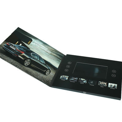 Business Gift 5"IPS Screen Video Brochure ,Video Brochure Card ,Lcd Video brochure Card with 210x165mm UV brochure print