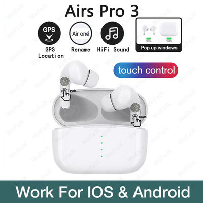 GPS rinomina TWS IPX6 Bluetooth trasduttore auricolare senza fili per Airpodes pro 3